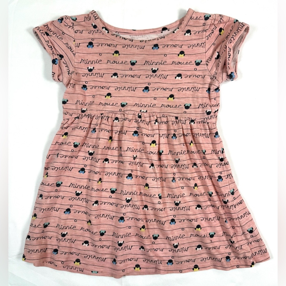DISNEY Jumping Beans Minnie Mouse Dress‎ 18M Pink Printed Everyday Casual